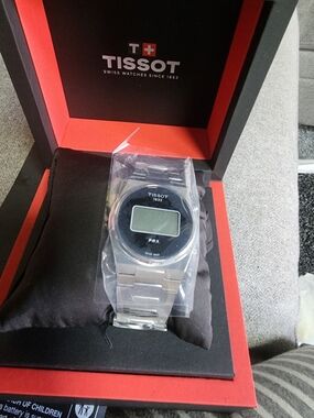 Tissot PRX Digital Watch in Silver and Black